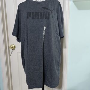 Puma Men's Dark Gray Short Sleeve Tee